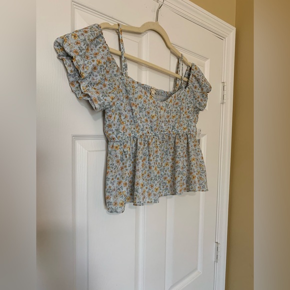 NWT Moa Moa Floral Peasant Babydoll Blouse Sz L & XL‎ 90’s Y2K Romantic Coquette - Picture 3 of 5